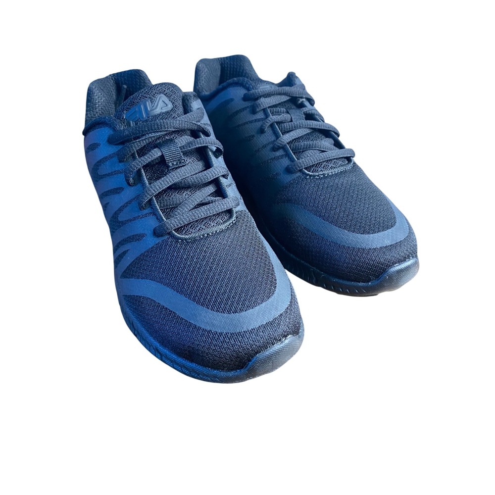 Fila Fantom 5 Kids Running Shoes Triple Black Sneakers 3RM01454-001 Size 5Y